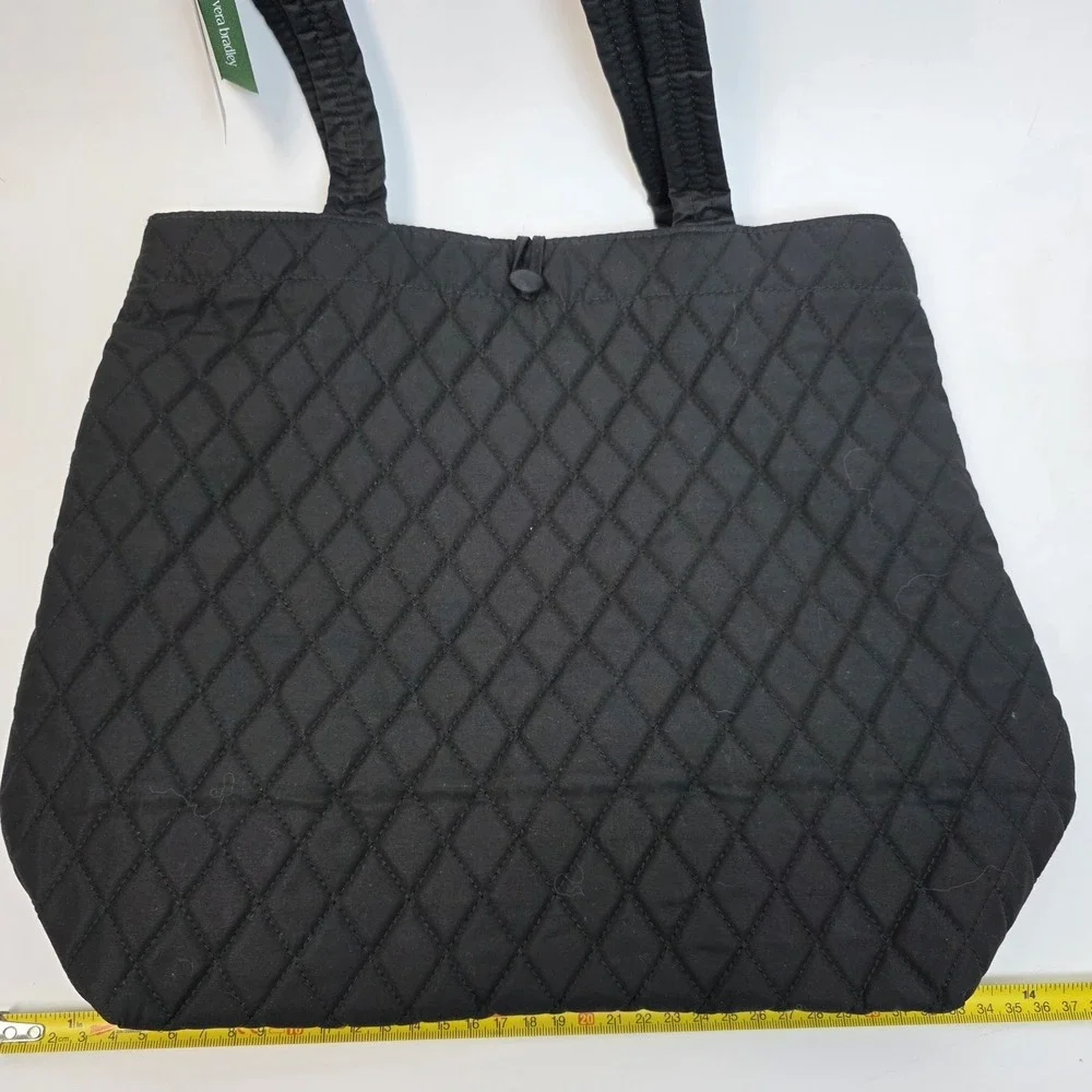NEW Vera‎ Bradley Small Origional Tote in Black  Moonless Night Retired #801